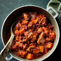 Chilli, beef and butternut stew